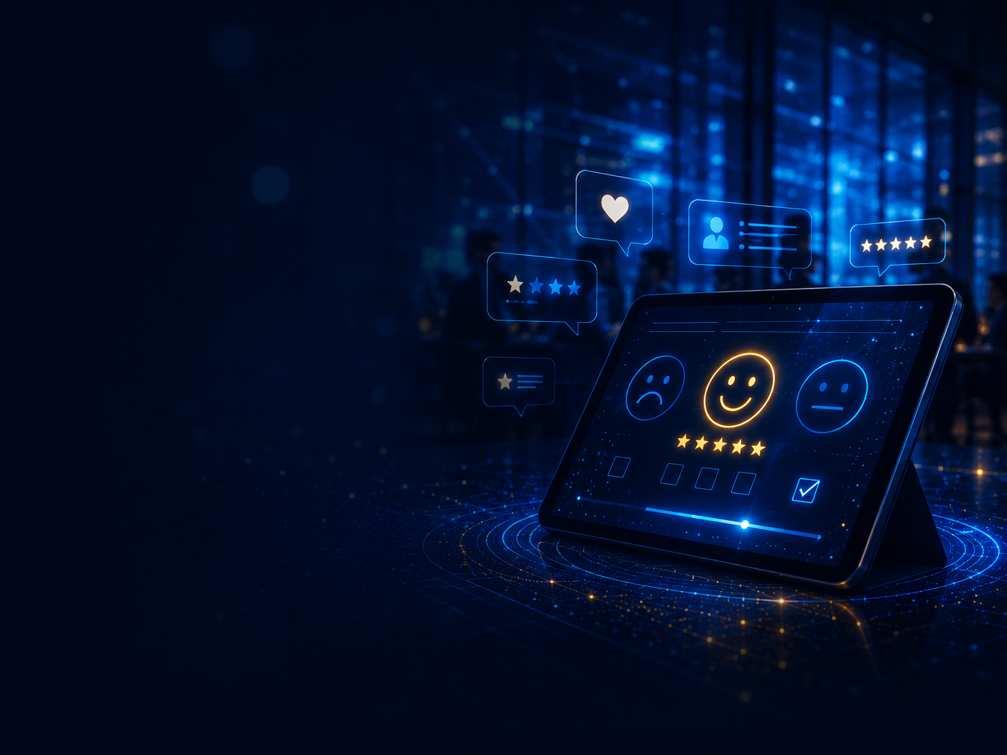 Customer feedback and experience management interface